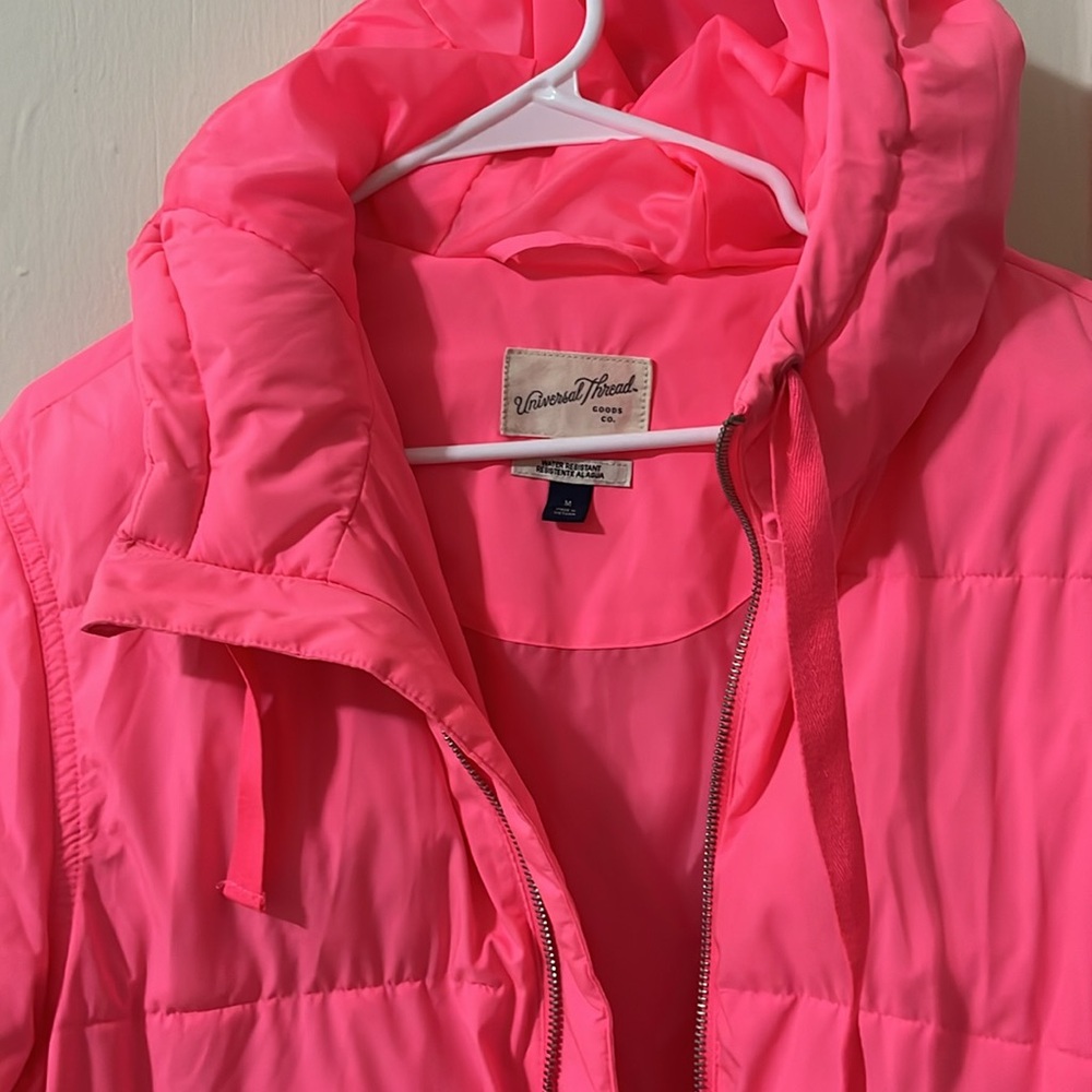 Universal Thread Pink Puffer Jacket - image 6